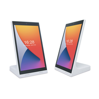 Système de commande d'affichage numérique vertical en forme de L avec écran tactile de 10,1 pouces, sur pied, pour intérieur, Android, animation, texte, prise en charge du SDK