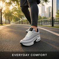 Sneakers décontractées légères en tricot unisexes, fabriquées sur commande directe en usine, confortables pour la vie quotidienne, les voyages, la marche en plein air et la course à pied