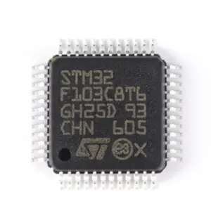 SMD STM32F103C8T6 32 bit microcontroller CORTEX M3 64K flash memory LQFP48