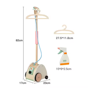 Machine à repasser en bois pour vêtements maison <span class=keywords><strong>de</strong></span> jeu jouets <span class=keywords><strong>de</strong></span> rôle artificiels pour nourrissons jeunes enfants petit ménage ménage - Product Image 6