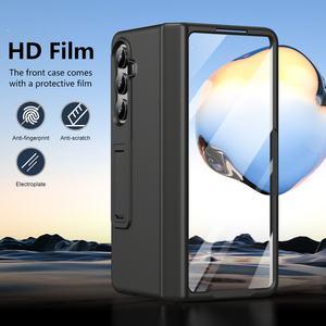 Funda OMEVE con soporte delgado para Samsung Galaxy Z <span class=keywords><strong>Fold</strong></span> 7 Fold7 Fold6 5 5G <span class=keywords><strong>Fold</strong></span> <span class=keywords><strong>4</strong></span> 3 <span class=keywords><strong>Protector</strong></span> de pantalla incorporado Funda protectora con bisagra - Product Image 4