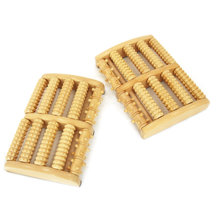 筋膜木製フットローラーマッサージャーボディフットリラックスストレスリリーフウッドフィートマッサージャーローラー - Product Image 2