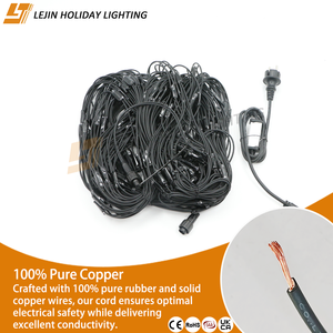 Décoration de Noël commerciale pour l'extérieur, résistante à l'eau IP65, lumière LED blanche chaude clignotante, filet lumineux avec 256 LED et garantie de 2 ans - Product Image 3