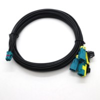 Adaptadores de la Serie FAKRA Personalizados de Fábrica OEM, Cables Coaxiales Ethernet Automotrices de Alta Velocidad Resistentes a Altas Temperaturas, BNC Puro