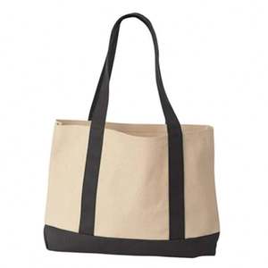 กระเป๋าสำหรับเดินทางประจำวัน ขายส่ง กระเป๋าผ้าแคนวาสธรรมชาติ พิมพ์โลโก้ตามสั่ง ใช้ซ้ำได้ กระเป๋าช้อปปิ้ง ยี่ห้อ Vansun มีสินค้าในสต็อก ขั้นต่ำในการสั่งซื้อ - Product Image 1