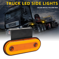 Voyant d'avertissement de camion 24V LED avec marqueur latéral jaune blanc rouge nouvelle condition remorque Camion Accesorios feux de stationnement pièces de camion
