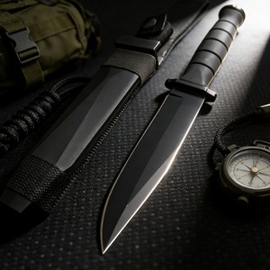 Cuchillo Bowie HK SS289 de Hoja Fija de Acero Inoxidable de Alta Calidad, 200 cm, Punta Recta, para Exteriores, Camping, con Mango de Madera - Product Image 2