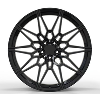 Velg Mobil Penumpang Premium 1-Piece Hitam Deep Dish 18-21 6061-T6 Forged Wheel 5x112 5x120 untuk E90 E91 E92 Seri 3 4 5 6 G20 G21