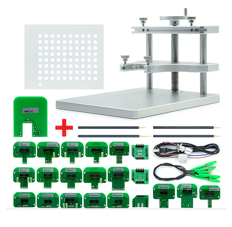 LED BDM RAHMEN Edelstahl Vollen Satz 22pcs BDM Adapter Für KESS Ktag FGTECH BDM100 ECU Chip Tuning Programmierer werkzeug mit Sonde