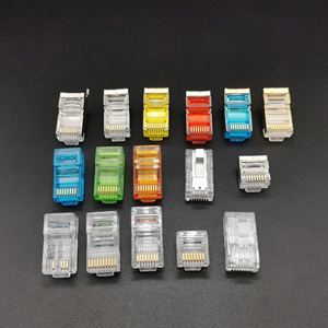 หัวต่อโมดูลาร์ 6P6C RJ11 <span class=keywords><strong>RJ12</strong></span> แบบยาวพิเศษ หัวต่อแบบคริสตัลชุบทอง หัวต่อ 6P4C สำหรับเครือข่าย - Product Image 4