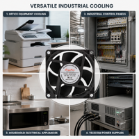 Ventilador Axial de Refrigeración para Impresora 3D, Larga Duración, Bajo Ruido, 24CFM, 25dBA, 70x70x25mm, DC 12V 24V 48V, Doble Rodamiento de Bolas, Disipador de Calor para Extrusor