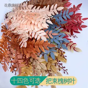 Parity dari bundel daun pohon uir pabrik penjualan langsung dari bunga buatan lanskap pernikahan pada bunga sutra