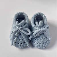 Chaussures de marche pour bébé, mi-mollet, avec nœud, antidérapantes, respirantes, douces, confortables, couleur unie, chaudes, en coton peigné tricoté, très vendues