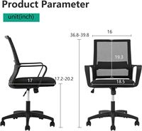 Chaise de bureau ergonomique moderne en maille avec base chromée, siège en mousse à mémoire de forme épaisse couleur beurre de cacahuète, hauteur réglable, télécommande - Boss Home