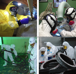 Overol Desechable Blanco WORKWELL En1073 Tyvek 400, Traje de Protección Química Tipo 5/6, Overol de Construcción Microporoso de 50 g/m² - Product Image 5