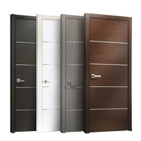Portes intérieures latérales modernes en bois massif, finition étanche, design personnalisable, isolation thermique, garantie 1 an, pour hôtels