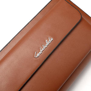 Top-Grain Cowhide Men's Clutch Bag <b>Large</b> Capacity Business Casual Style Soft Leather <b>Handbag</b> Zipper Trendy Men's Accessory - Product Image 3