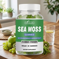 Gummies personnalisées au curcuma, thé vert et mousse de mer, halal, véganes, avec canneberge et collagène