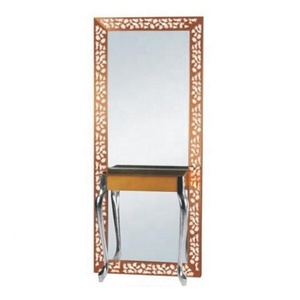 Rose Gold Led Salon Mirror <strong>Work</strong> <strong>Station</strong> with Stainless Steel - Product Image 1