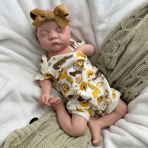 17 "שינה פתוח הפה ליי 1:1 סימולציה אנטומי נכון לסימולציה סיליקון רך נולד תינוק בובה ילד ילד קטן קטן - Product Image 1