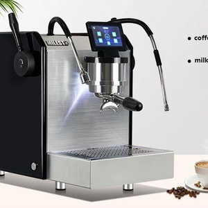 1961-1 en gros <span class=keywords><strong>Pas</strong></span> <span class=keywords><strong>Cher</strong></span> En Acier Inoxydable Italien Semi-Automatique PID contrôle Pompe Vibrante Électrique Fabricant de Machine À Café Expresso - Product Image 1