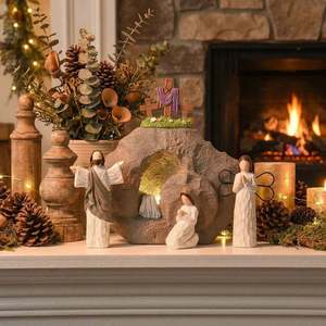 Resurrection Light Empty Tomb Easter Scene Battery Powered Indoor Decoration Prayer Scene Round Shape - Product Image 2