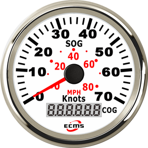 ECMS caliente impermeable coche Tractor de camión de la motocicleta <span class=keywords><strong>MPH</strong></span> GPS velocímetro cuentakilómetros 70 nudos con retroiluminación de 12V/24V - Product Image 2