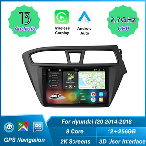 Para <span class=keywords><strong>Hyundai</strong></span> <span class=keywords><strong>I20</strong></span> 2014-2018 RHD Navegación GPS Reproductor de coche Android Auto Radio con DSP 1 año de garantía Radio de pantalla táctil - Product Image 4
