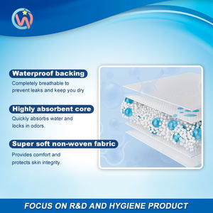 MUESTRA GRATUITA Descuento Pañales para Adultos Personalizados Premium de Fabricación Japonesa Impresos Desechables al por Mayor Talla Grande para Mujer 3D Anti-Fugas - Product Image 2