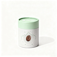 Boîte à cylindre petit emballage de tube de papier de carton brun conteneur rond cadeau conception personnalisée recyclable