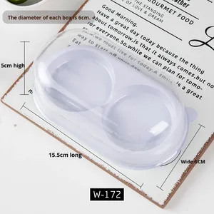 Snow Beauty Small Pastry Baking Packaging Box 2 Pieces Custard Mooncakes Pork Floss Mini Shell <strong>Green</strong> Rice Balls Puffs <strong>Gifts</strong> - Product Image 1