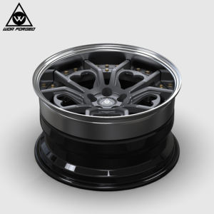 Ruote personalizzate per autovetture forgiate 3 pezzi cerchio ODM a forma di cuore in lega di alluminio su misura leggero 19 20 21 22 23 24 pollici cerchio - Product Image 6