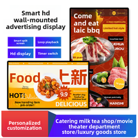Affiche LED Intérieure Économe en Énergie pour la Publicité dans les Cafés Animation Haute Résolution Système de Mur Vidéo Android pour la Dynamique