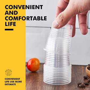 Gobelets en plastique transparent de 16 oz, gobelets jetables, gobelets pour café glacé, milkshake, boissons froides - Product Image 3