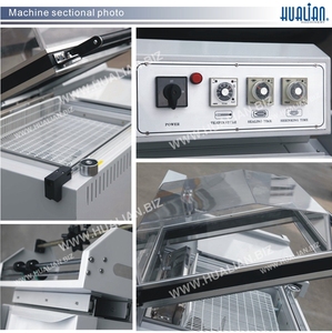 Machine d'emballage automatique Hualian BSF-5540A pour tubes en PVC, film polyoléfine, emballage thermique, découpe de tubes, emballage, scellage par rétraction - Product Image 2