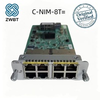 Cisco C-NIM-8T= NIM Gigabit LAN/WAN 8 ports pour séries Catalyst 8200/8300, crypté MACsec, modules RJ45 entièrement configurables L2/L3