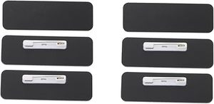 Étiquettes nominatives personnalisables vierges en plastique, <span class=keywords><strong>cartes</strong></span> badges durables en PVC pour événements, salles de classe, bureaux avec attache à épingle ou clip - Product Image 3
