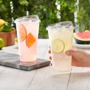 Inthetrend - Tapas para Vasos Desechables de PET Transparentes sin Pajita, Antiderrames, para Café Helado, de 90/93/95/98 mm, con Logotipo Personalizado - Product Image 3
