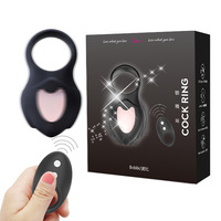 LOVE Aite Dispositif de masturbation électrique pour homme, anneau de pénis en silicone, télécommande sans fil, anneau vibrant pour pénis, étanche IPX7, USB