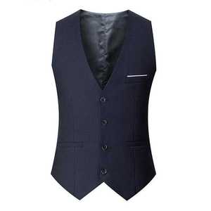 Gilets de costume pour hommes de haute qualité, coupe ajustée, veste <span class=keywords><strong>sans</strong></span> manches pour <span class=keywords><strong>homme</strong></span>, gilet <span class=keywords><strong>homme</strong></span>, décontracté, formel, veste de costume - Product Image 3