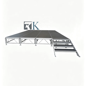 Escenario Portátil, Plataforma Móvil para Actuaciones Musicales, Escenario de Madera Contrachapada para Bodas - Product Image 1