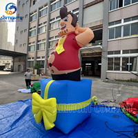 Vente d'usine : Ballon gonflable Abraham durable de 3,5 m de haut sur boîte cadeau