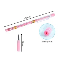 Ensemble de papeterie Foska, crayons en graphite HB à thème animal et fruit, crayons en plastique translucide avec gomme sur le dessus pour les fournitures scolaires des enfants