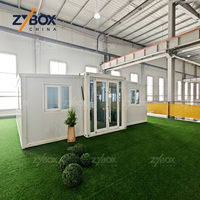 ZYBOX Maisonnette Pliante Abordable Fournisseur Fortune 500 Maison Conteneur Extensible 20 pieds USA ADU Australie Unité de Logement Annexe