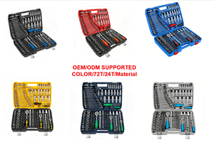 Juego de Llaves de Tubo de 216 Piezas, 72 Dientes, 1/4, 3/8 y 1/2 Pulgadas, Acero CR-V, Kit de Herramientas Mecánicas para Reparación de Automóviles, OEM/ODM - Product Image 2