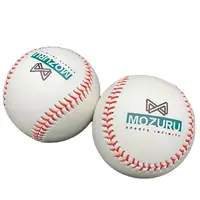 Bolas de beisebol para prática de beisebol, material de couro de alta qualidade, 9 polegadas, enchimento de cortiça, para adultos