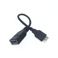 Adaptador USB 3.0 Micro B OTG Negro 0.2m Samsung para S5 Note 3 N9000 Note Tab Pro 12.2 para Lumia 2520 Tablet Onda V989