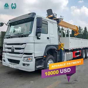 Bán nóng không sử dụng xe tải gắn cẩu thủy lực nâng tay phải lái xe tải cẩu grua guindaste Grue