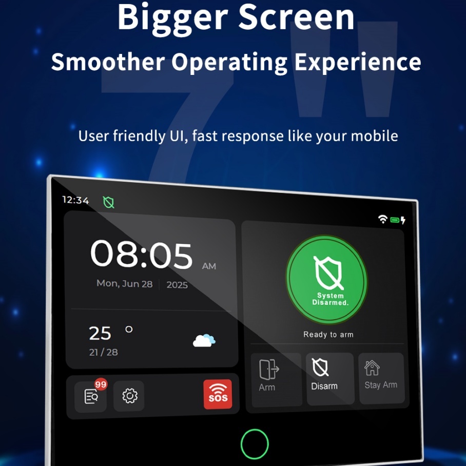 Glomarket Wireless Tuya WiFi 4G ABS Material Alarm System App Control 433Mhz Home Burglar Security · image 2