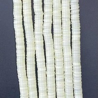 Vente en gros perles de coquillage plates blanches naturelles perles nacre coquillage perles entretoises perles d'os et de corail